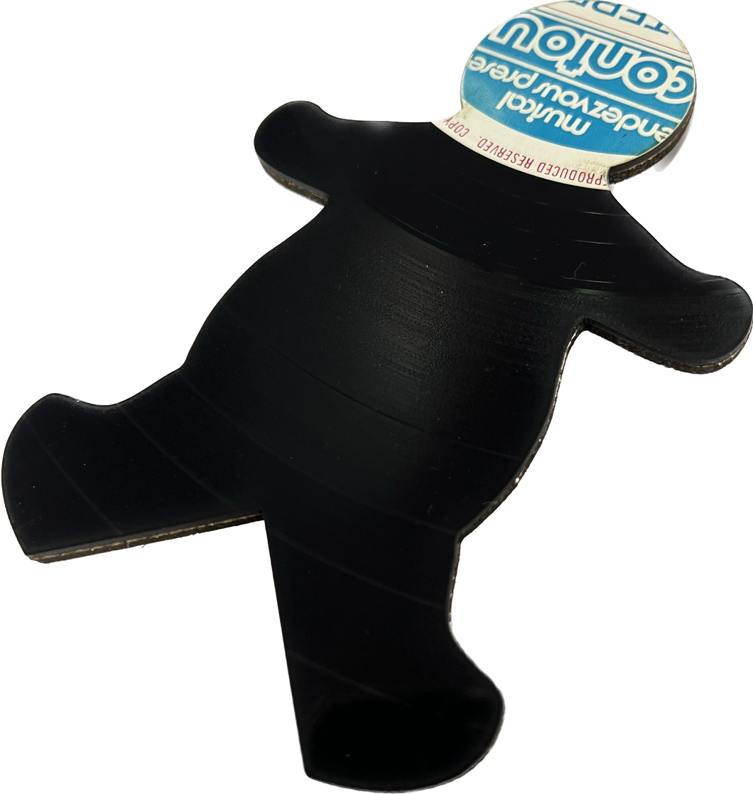 DUDE vinyl coaster